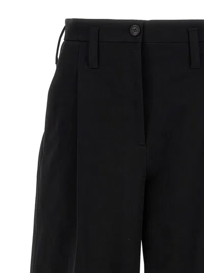 Philosophy Wide Leg Trousers With Cuffed Hem