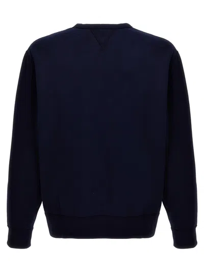 Polo Ralph Lauren Blue Cable Knit Crewneck Sweater With Pony Embroidery On The Front In Wool And Cashmere Man