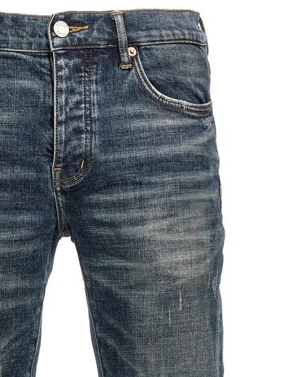 Purple Coated Double Dip Jeans