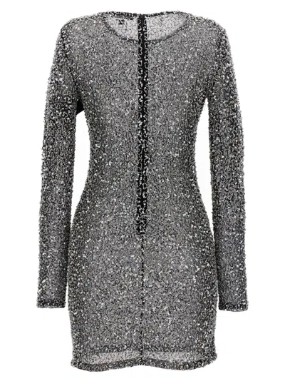 Retroféte Emani Embellished Tulle Mini Dress