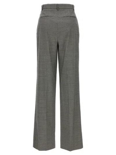Rochas Puppytooth-pattern Virgin Wool Trousers