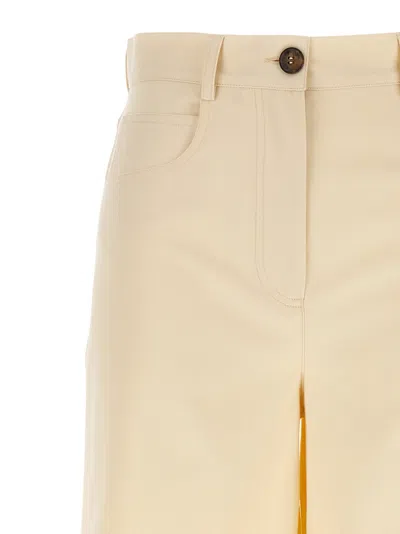 Rochas Wide Leg Jeans With Front And Back Pockets