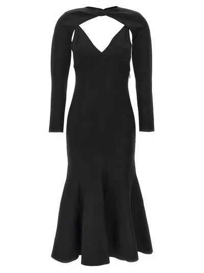 Roland Mouret Gown Maxi Dress With Cut Out Details And Shoulder Cover