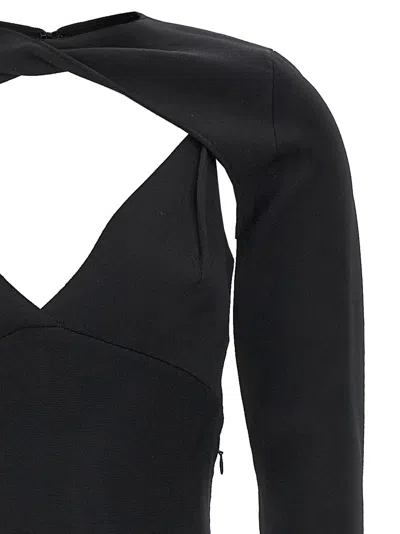 Roland Mouret Gown Maxi Dress With Cut Out Details And Shoulder Cover