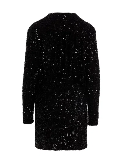 Rotate Birger Christensen Sequin Minidress Dresses Black