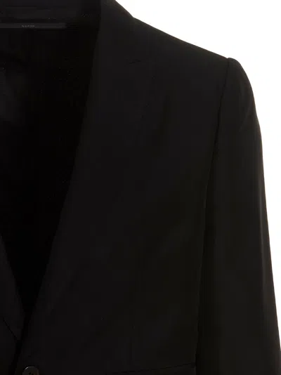Sapio Jacquard Blazer Jacket Notched Lapel