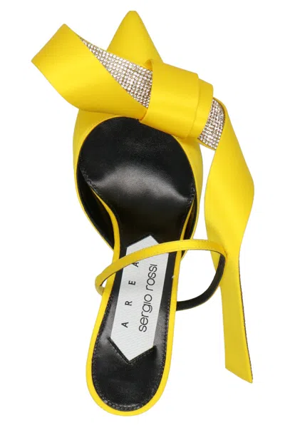 Sergio Rossi Yellow Pointed Toe Heels