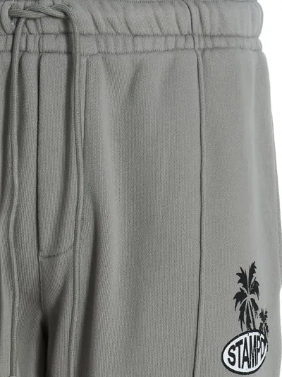 Stampd Grey Logo Print Joggers