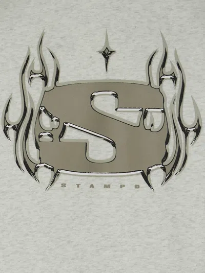 Stampd Grey Chrome Flame Sweatshirt