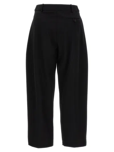 Stella Mccartney Cropped Tailored Pants With Double Front Pleats