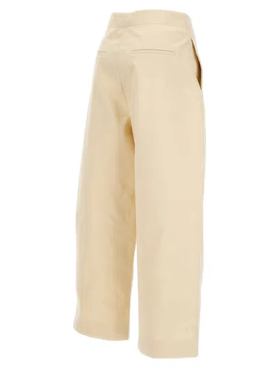 Studio Nicholson Cream Cotton Twill Dordoni Trousers In Neutral