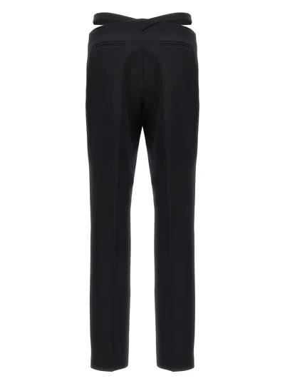 Attico Black Belt Detail Trousers