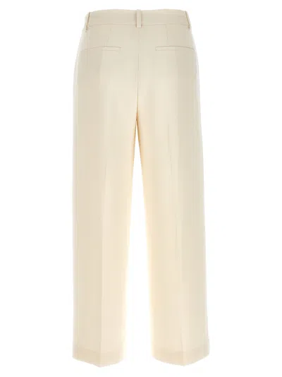 Theory White Relax Pants