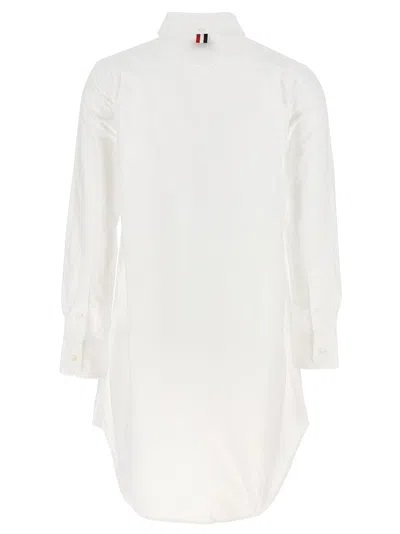 Thom Browne Short Button-down Blouse In White
