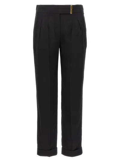 Tom Ford Metal Bar Detailed Straight-leg Pants