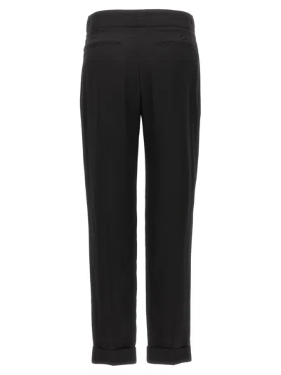 Tom Ford Metal Bar Detailed Straight-leg Pants