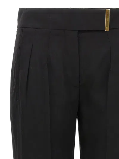 Tom Ford Metal Bar Detailed Straight-leg Pants