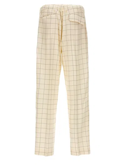 Undercover All-over Checkered Pants With Elastic Waistband