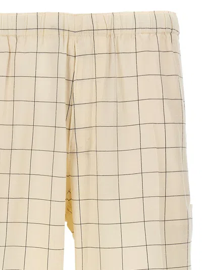 Undercover All-over Checkered Pants With Elastic Waistband