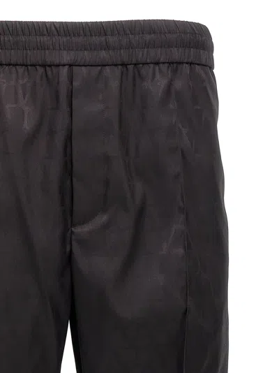 Valentino Pantalone In Nylon Con Motivo Toile Iconographe All Over