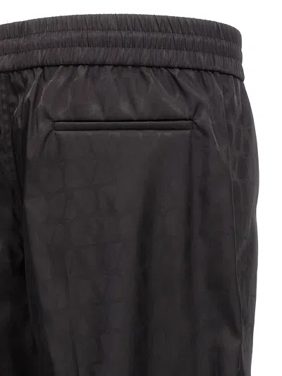 Valentino Pantalone In Nylon Con Motivo Toile Iconographe All Over