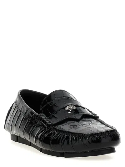 Shop Versace 'driver Medusa Biggie' Loafers