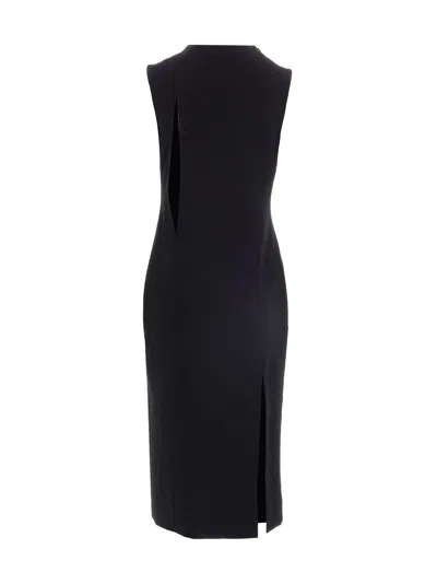 Versace Cut Out Midi Dress Skirts Black