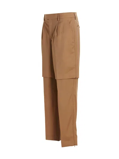 Vtmnts Pleated Front Straight Leg Trousers