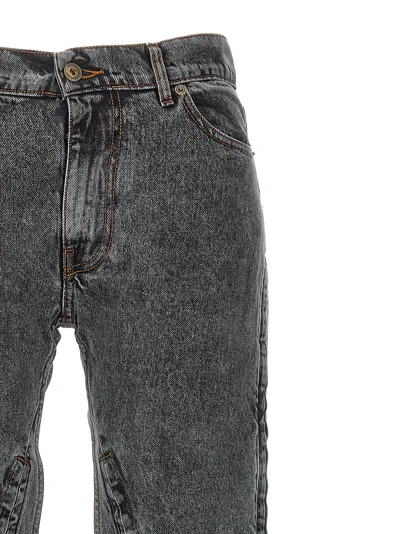 Y/project Black Hook And Eye Jeans