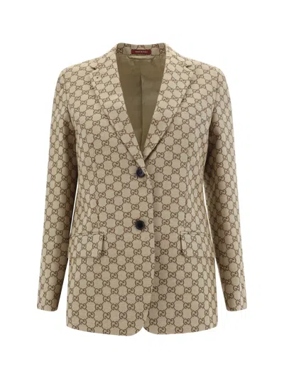 Shop Gucci Women Blazer Jacket In Multicolor