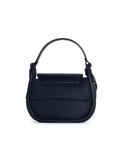 Moncler Tiarna Mini Faux Shearling Cross-body Bag In Black