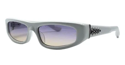 Shop Chrome Hearts Sunglasses In White