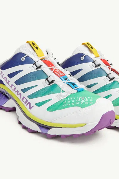 Mm6 Maison Margiela Mm6 X Salomon Xt4 Mule Sneakers In Ha241 Spectrum Blue/white/spring Bouquet