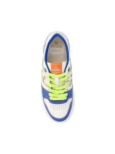 Shop Fendi Sneakers In Bluet+white+wasab+ver