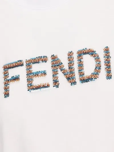 Shop Fendi T-shirts And Polos In White