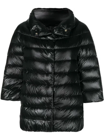 Shop Herno Aminta Short Down Jacket In Black