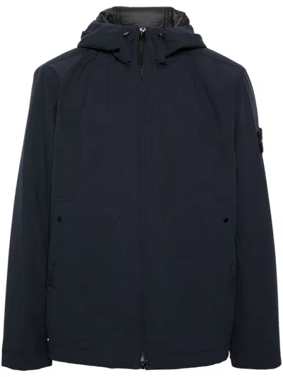 Shop Stone Island Nylon Down Jacket In Blue