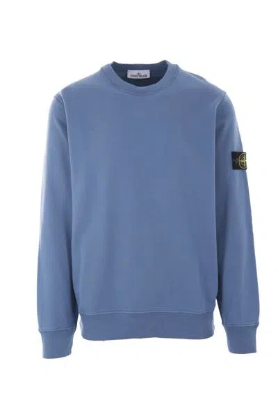 Shop Stone Island Sweaters In Avion Blue