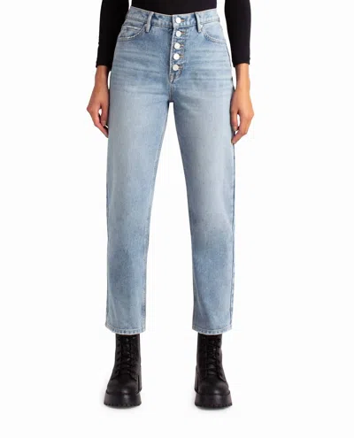 Nicole Miller Clinton Hill High Rise 90's Loose Fit Jean In Medium Blue In Blue