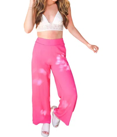 Sadie & Sage Blossoming Pants In Fuchsia In Pink