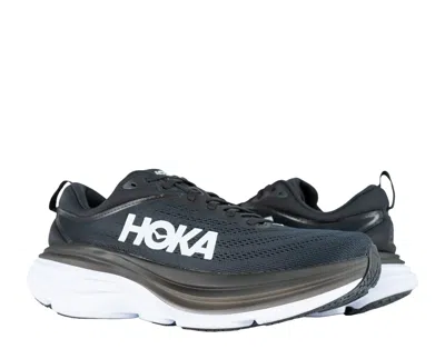 Hoka Bondi 8 Men's Running Shoes 1123202-bwht Black White In Black