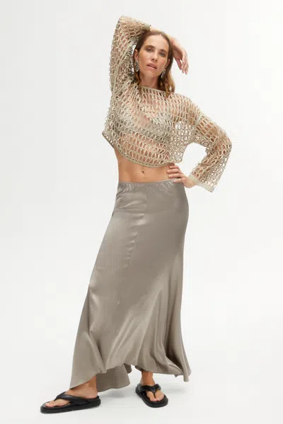NOCTURNE ASYMMETRICAL LONG SKIRT 