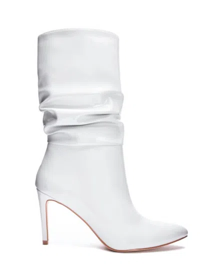 Chinese Laundry Ellie Slouch Pointed Toe Boot In White