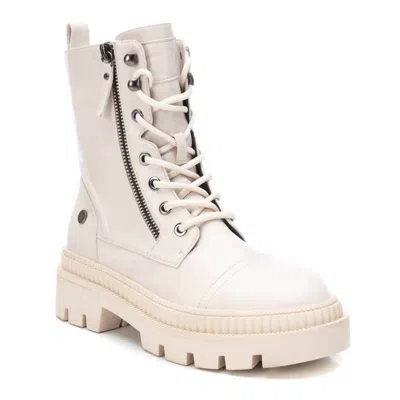 Xti Women's Combat Boots In Open White In White