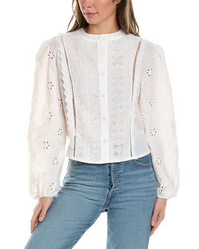 Avantlook Eyelet Blouse In White