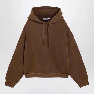 Shop Acne Studios Oversized Chocolate-coloured Sweatshirt In Brown