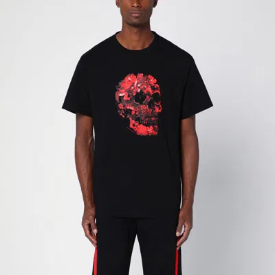 Shop Alexander Mcqueen T-shirt With Print In Black