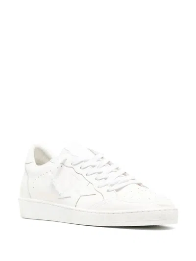 Shop Golden Goose Ballstar Low-top Sneakers In Optic White