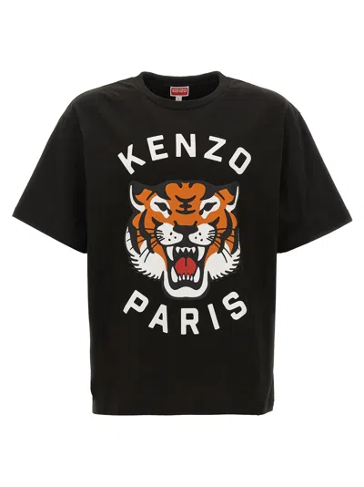 Shop Kenzo Lucky Tiger T-shirt In Black