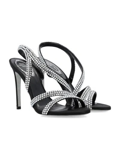 René Caovilla Juniper Décolleté In Black Crystal